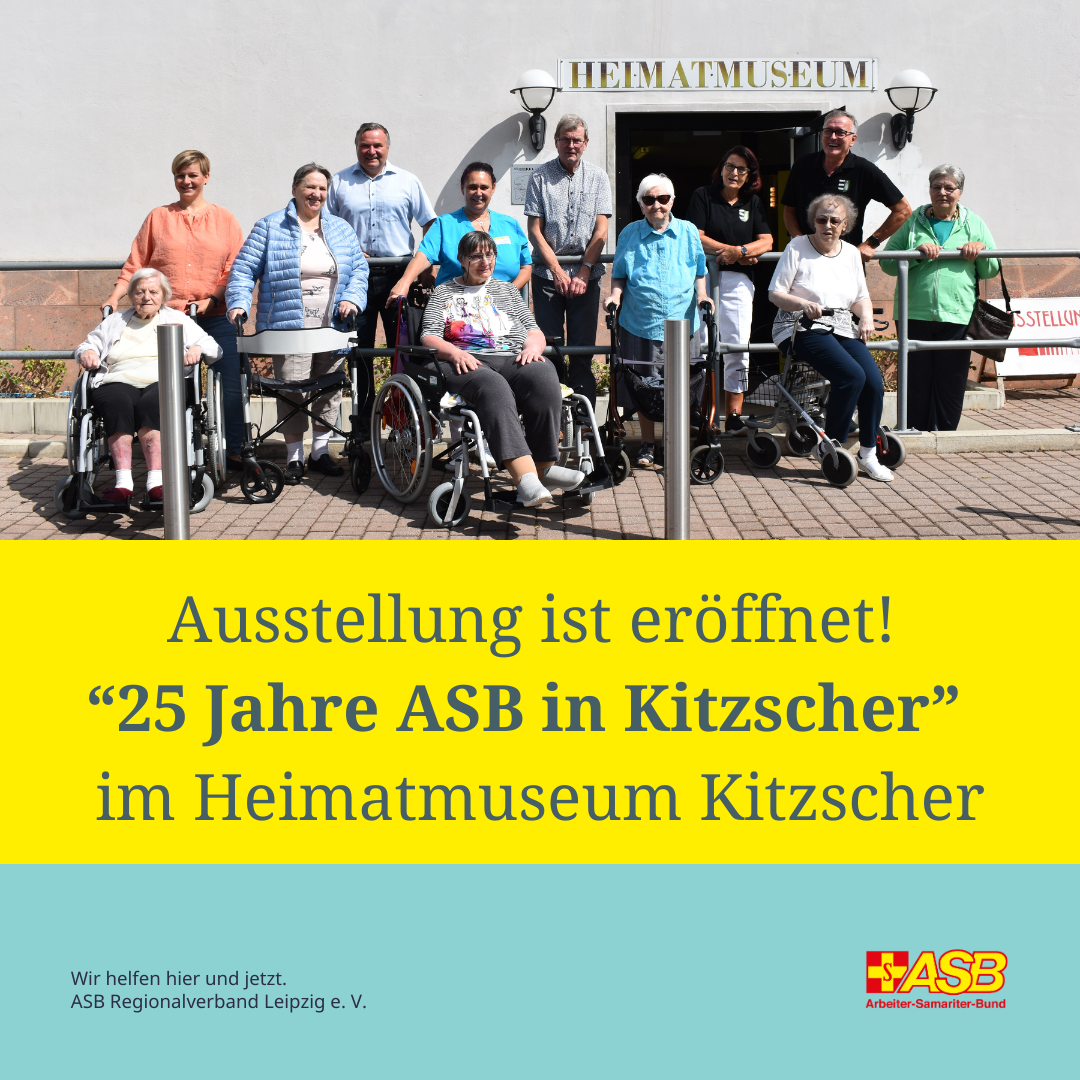 EINLADUNG: Wir feiern „25 Jahre ASB-Seniorenheim in Kitzscher“