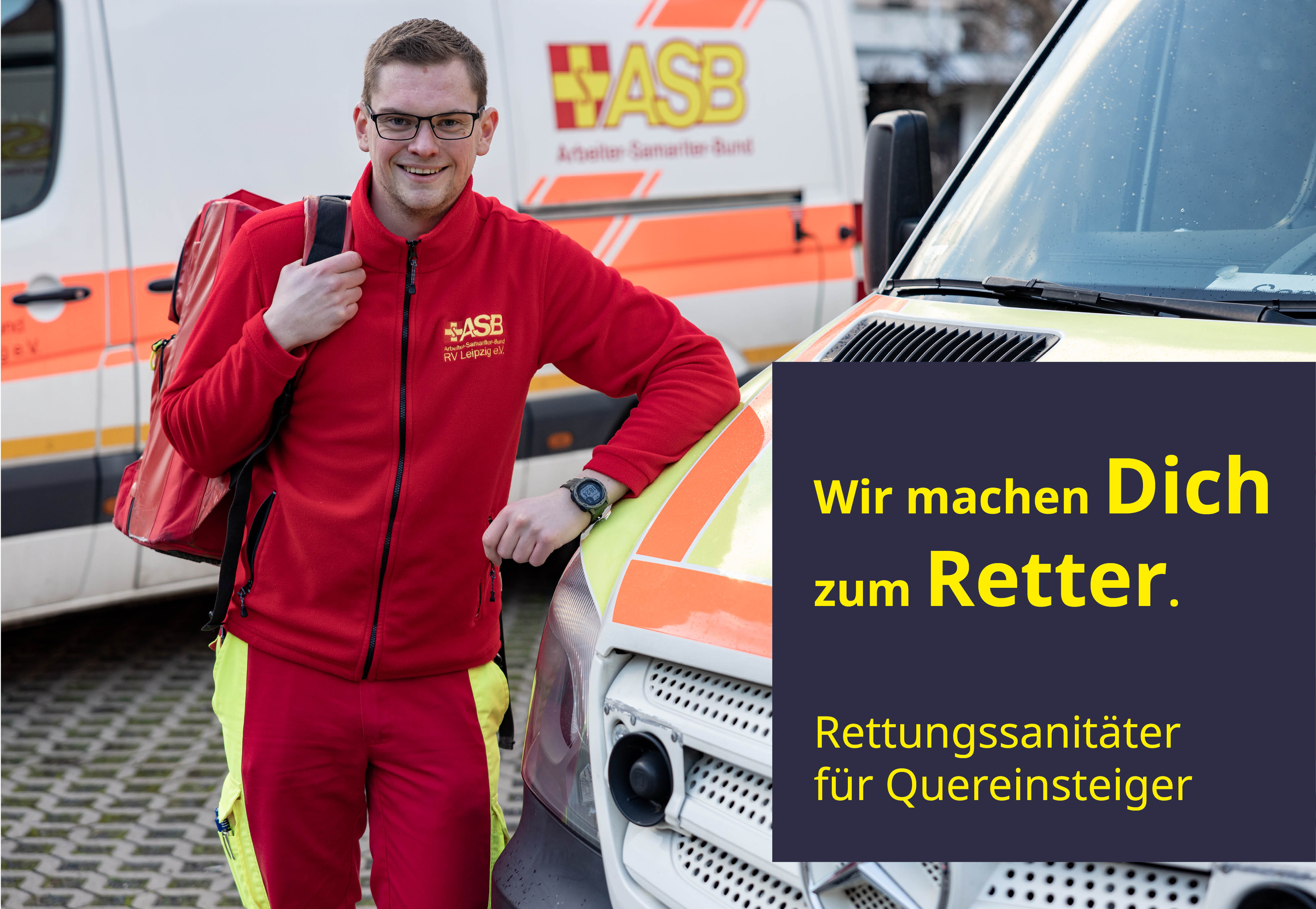 Wir bilden aus! Werden Sie Rettungssanitäter (m/w/d) beim ASB