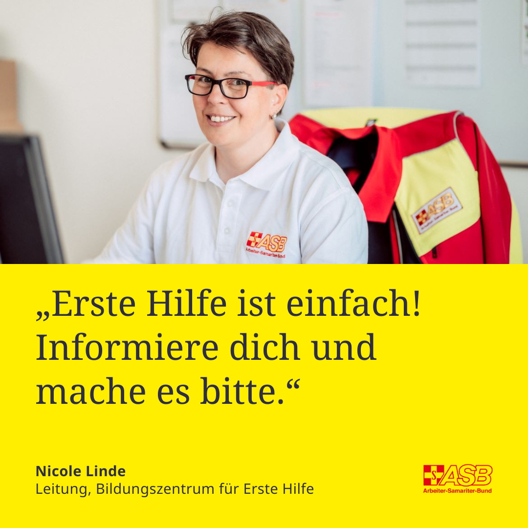 Erste Hilfe ist einfach! Mach dich fit und reagiere im Notfall.