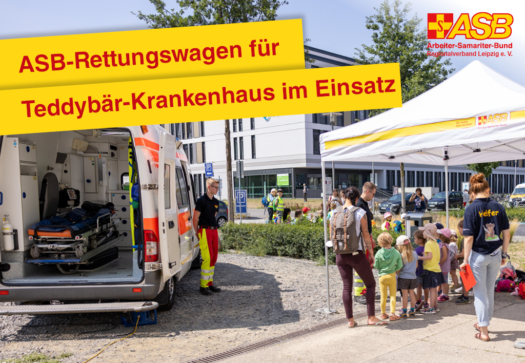 ASB-Rettungswagen für Teddybär-Krankenhaus im Einsatz