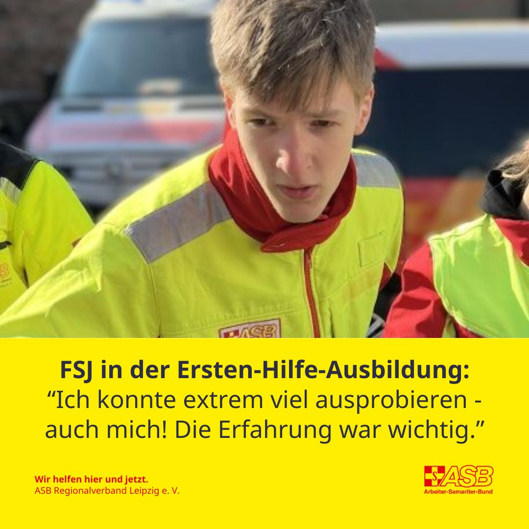 Die Erfahrung will ich nicht missen! FSJler Elischa in der Ersten-Hilfe-Ausbildung