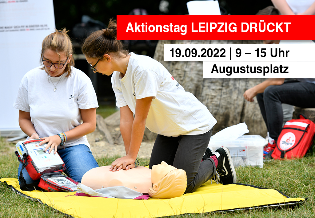 Auftaktveranstaltung zur Woche der Wiederbelebung am 19. September 2022 von 9 bis 15 Uhr auf dem Augustusplatz