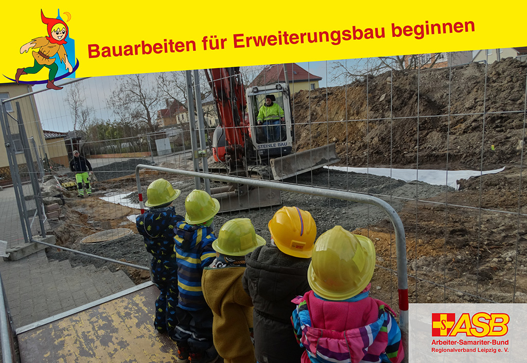 Bauvorhaben zum Erweiterungsbau unserer Eilenburger ASB-Kita beginnt