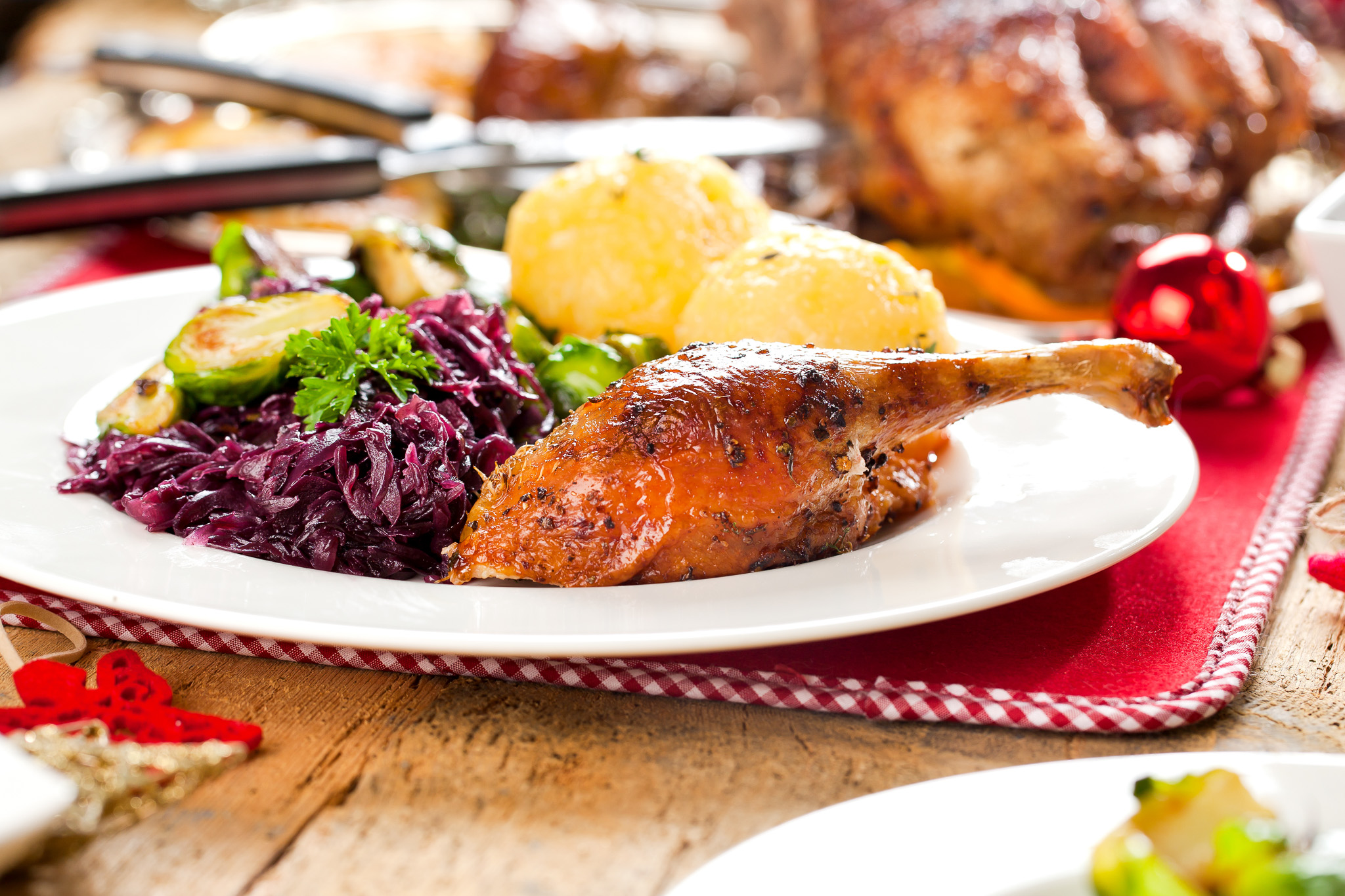 Weihnachts Ente mit KnÃ¶del