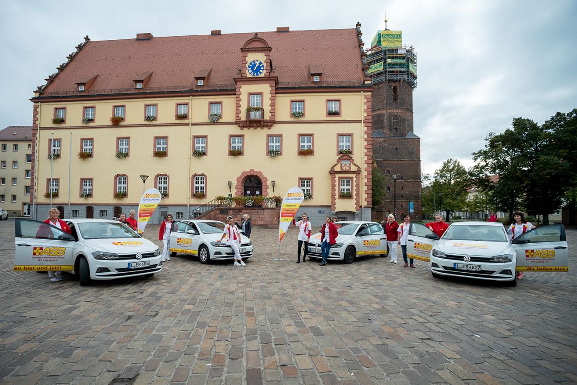 ASB Eilenburg_Team der Sozialstation auf Marktplatz.jpeg